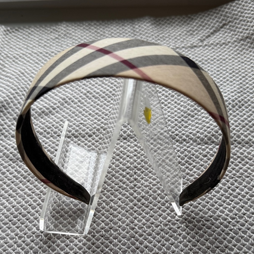 Plaid Headband by Burberry
